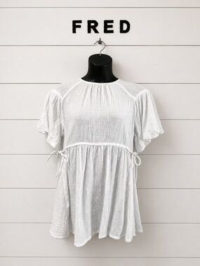 FRED – White Reversible Tunic Dress One Size